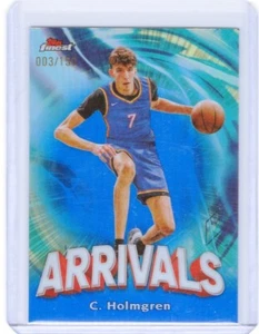 2023-24 Topps Chrome Chet Holmgren Arrivals #196 Blue Refractor /150 #A-1 - Bild 1 von 2