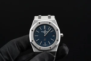 Audemars Piguet Royal Oak Jumbo Ultra Thin 15202ST.OO.124ST.01 Blue dial 39mm - Bild 1 von 14