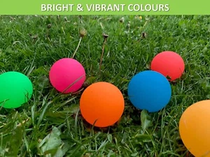 GLOW IN THE DARK DOG  BALLS Rubber Playing Fluorescent Interactive Balls Boredom - Picture 1 of 4