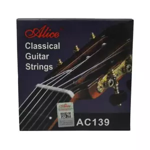 Alice Hard Tension Titanium Nylon Silver Plating Classical Guitar Strings AC139H - Picture 1 of 3