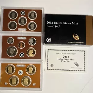 2012 Clad Proof Set U.S. Mint Original Government Packaging OGP COA - Picture 1 of 7