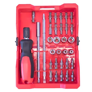 KING 32PC Screwdriver and Socket Bits Set, Quality Hand Tool and Hardware, NEW - Picture 1 of 3