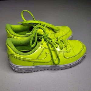 Nike Force 1 LV8 UV Volt/Neon Yellow AO2287-700 Size 3Y Medium - Picture 1 of 8