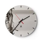 Horloge murale en verre 30x30cm Silencieuse Femme Bracelet Ancien Wall Clock