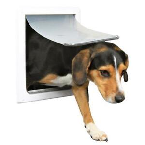 TRIXIE Pet Products 3878 2-Way Locking Dog Door Small - Medium Dogs White