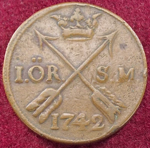 Sweden 1 Ore 1742 (G0203) - Picture 1 of 2