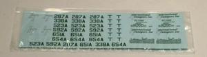 1/25 International Transport Inc. Tractor/Flatbed Trailer Decal Set Screen Prtd. - Picture 1 of 1