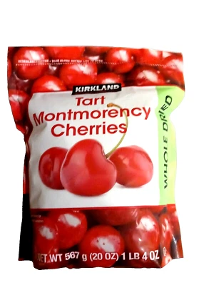 Kirkland Signature Whole Dried Tart Montmorency Cherries 20 Oz/567g EXP 05/2026 - Image 1 of 3