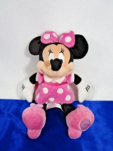 Minnie Mouse Disney 14" Kuscheltier Plüsch rosa Tupfen Kleid - Bild 1 von 8