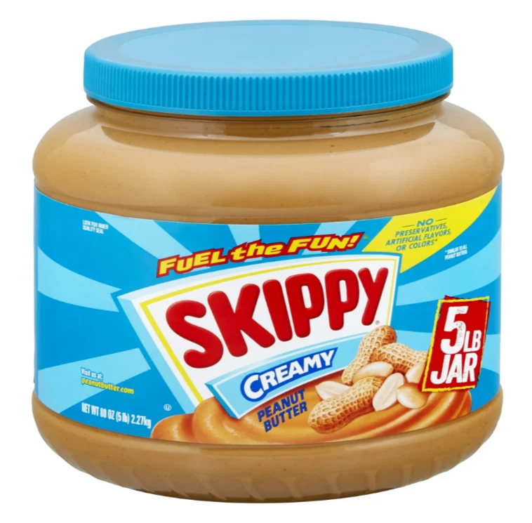 SKIPPY Creamy Peanut Butter, 5 Pound Jars - Image 1 of 1