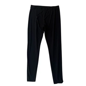 Eileen Fisher Leggings Crop Medium Schwarz Viskose Stretch Damen Mid Rise Waist - Bild 1 von 7