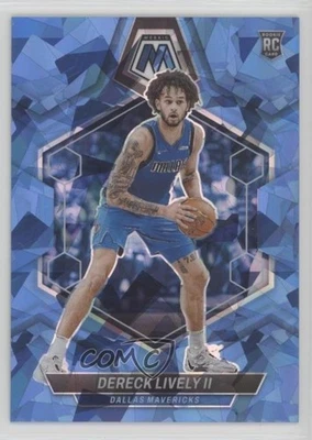 2023-24 Panini Mosaic Rookies Ice Prizm /125 Dereck Lively II #248 Rookie RC - Image 1 of 2