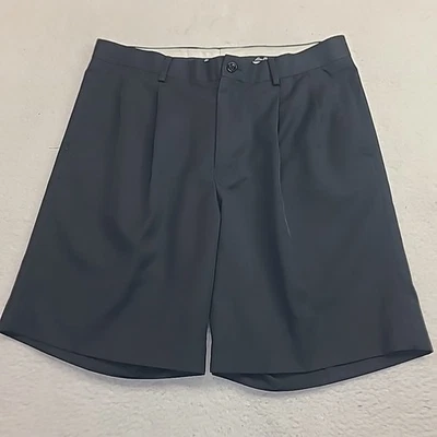 Pantalones Cortos de Golf Alan River Hombre 34 Negro Plisado Frontal Chino Ligero Poliéster  Foto 1 de 4