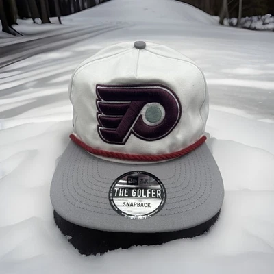Gorra de golf Philadelphia Flyers New Era "The Golfer" óptica blanca Snapback H117 Foto 1 de 4