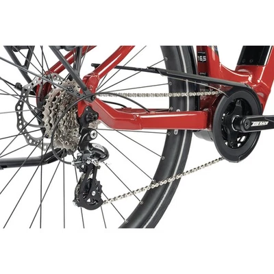 Bicicleta eléctrica-vae city 28 líder fox saga 2023 mixta rojo tigre 8v motor  - Imagen 1 de 4