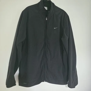 Giacca grande Nike Fit in pile nero full zip corsa palestra uomo - Foto 1 di 16