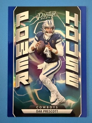 2024 Panini Prestige Blue Holo- PowerHouse Dak Prescott #PH-DPT 18/249 - Image 1 of 2