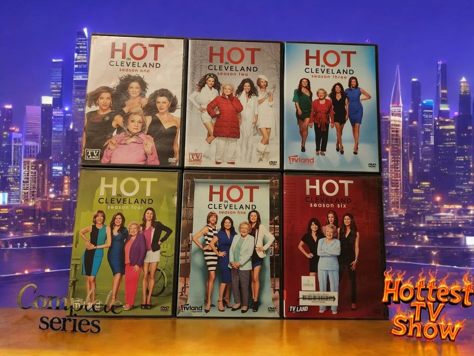 Hot in Cleveland: The Complete Series DVD Season 1 2 3 4 5 6  - Image 1 of 4