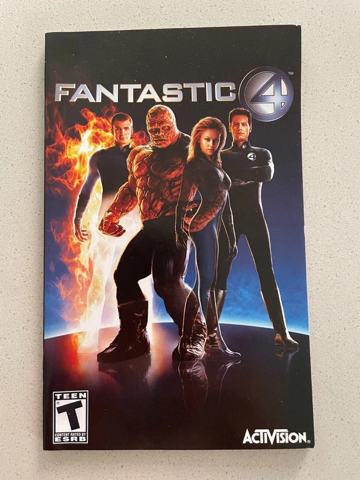 FANTASTIC FOUR 4 - PLAYSTATION 2 PS2 - INSTRUCTION MANUAL ONLY - Image 1 of 1
