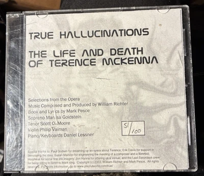 True Hallucinations-Life & Death of Terence McKenna- CD - Selecciones de ópera - Raro Foto 1 de 4