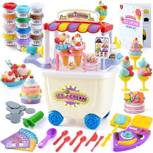 JUGAR Carro de Helados Juguetes para Niños - Juegos de Masas de Color para Niños de 4 a 8 años con 1... - Imagen 1 de 7
