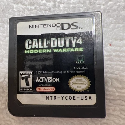 COD Call of Duty 4: Modern Warfare - Nintendo DS, 2007 - Tested - Cartridge Only - Image 1 of 2