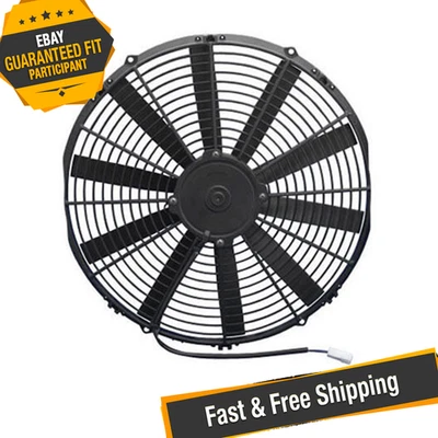 SPAL 30100400 16.00" Low Profile Puller Fan with Straight Blades, 12V - Image 1 of 4