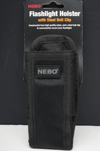 Funda para linterna Nebo y clip para cinturón integrado negro para linternas más pequeñas 4" - Imagen 1 de 3