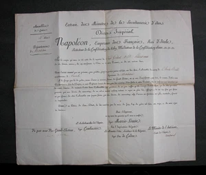 Charles-Maurice de TALLEYRAND-Périgord, Signature. Guibert Roche-Bernard. 1813 - Picture 1 of 4