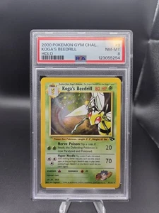 Koga’s Beedrill Holo Gym challenge #9 PSA 8 Mint/Near Mint SWIRL - Picture 1 of 8