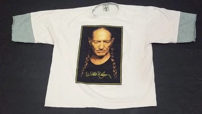 Camisa Willie Nelson 2006 Rosa/Gris En Capas Franks Bros Talla Grande Foto 1 de 4