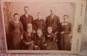 Antique Victorian photo album large cabinet card 9 7/8X6 7/8" photo 1800s (7X10) - Picture 1 of 2