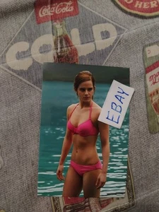EMMA WATSON, BEAUTIFUL IN BIKINI AT THE LAKE, GLOSSY COLOR 4X6 PHOTO BRAND NEW - Picture 1 of 1