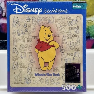 Cuaderno de bocetos Disney 500 piezas rompecabezas Winnie the Pooh Bear póster sellado NUEVO - Imagen 1 de 24