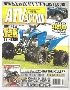 4 Wheel ATV Action Magazine July 2010- Honda 730XX, Brute Force 650 - Picture 1 of 2