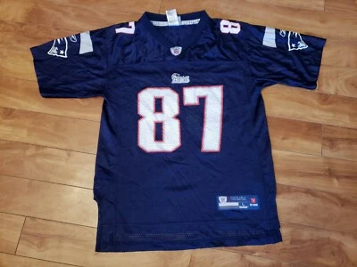 Camiseta Reebok New England Patriots # 87 Rob Gronkowski juvenil talla L 14-16  Foto 1 de 4