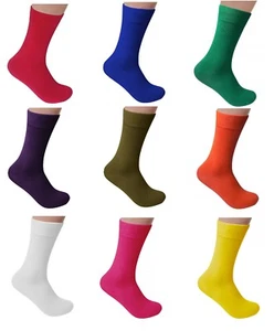 Para hombres Bambú Color Liso Vestido Calcetines Sin costuras de Rambután Antibacteriano US8.5-12.5 - Imagen 1 de 12
