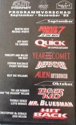 VHS Programmvorschau September - Dezember '93 (1993) Ascent, Ascot &. Starlight - Bild 1 von 4