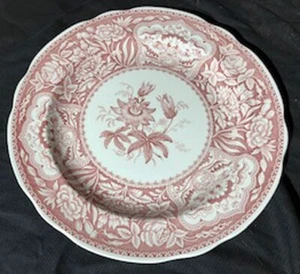 SPODE ARCHIVE COLLECTION 10" PLATE GEORGIAN SERIES SPODE CRANBERY PINK ENGLAND - Picture 1 of 7