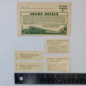 Southern Pacific Lines Train Decal Vintage New HO Champ Champion SP Railroader - Picture 1 of 9