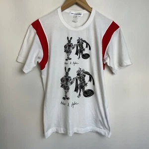 Camisa Comme Des Garcons Pequeña Blanca Manga Corta 2014 Gráfico Nicolas Buffe - Imagen 1 de 12
