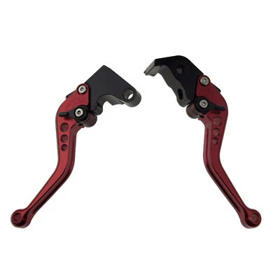 Hand Red For Yamaha YZF R6 05-14 R1 CNC Shorty Brake & Clutch Levers Finger - Image 1 of 3