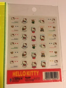 Clear Vintage Sanrio Original 1997 Hello Kitty Planner Stickers Sticker Sheet - Picture 1 of 2