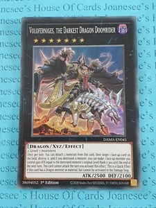 Voloferniges, der dunkelste Drache Doomrider DAMA-EN045 Yu-Gi-Oh Karte 1. Neu - Bild 1 von 3