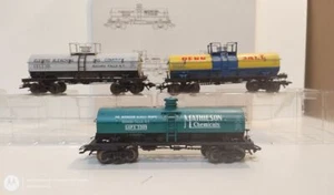 Märklin H0 AC 45580 US set carro cisterna / 3 vagoni / ACF / IMBALLO ORIGINALE bianco - Foto 1 di 7