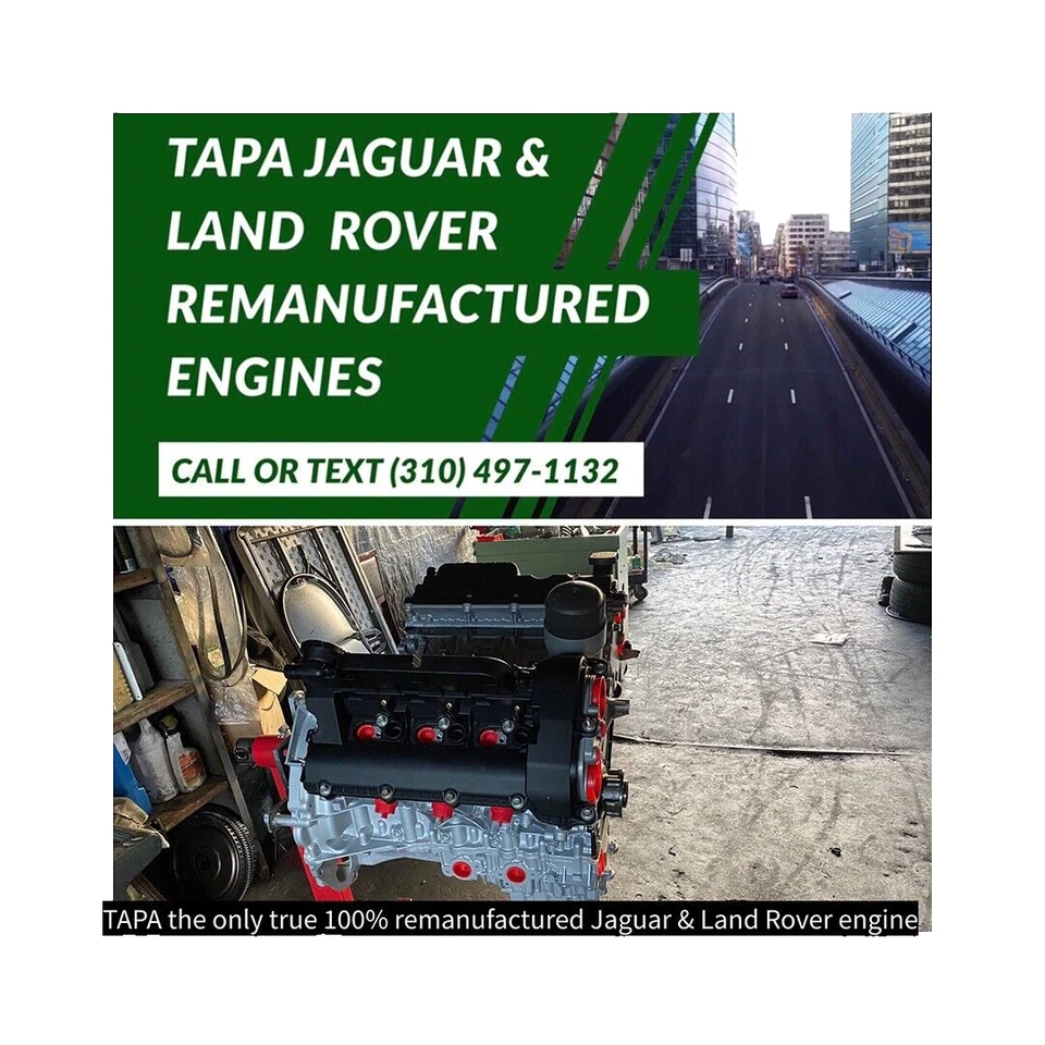 Motor Land Rover LR4 3.0 sobrealimentado a la venta LR079612 100 % reman 2014-2018 Foto 1 de 4