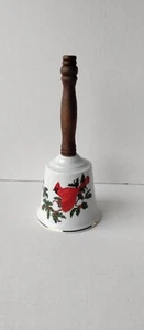 Vtg Christmas Cardinals By Lefton Big School Bell Limited Edition Japan - Picture 1 of 5