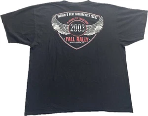 VTG Y2K 2003 Fall Rally Myrtle Beach Motorcycle T Shirt Mens 2XL Black Event - Picture 1 of 11
