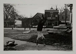 BLACK AFRICAN AMERICAN VERNACULAR PHOTOGRAPHS FIRE HYDRANT HEADSTAND COCA COLA - Picture 1 of 6
