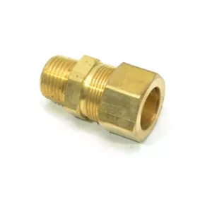 3/4 OD Compression Tube to 1/2 Male Npt Adapter Fitting Connector Water Oil Gas - Picture 1 of 7